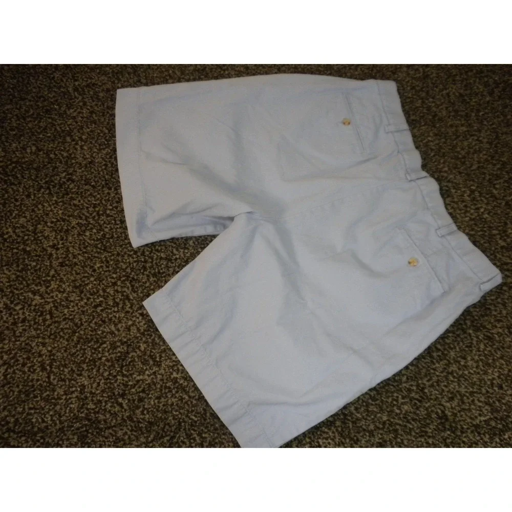 Polo Ralph Lauren Shorts 38x10 Blue Prospect Chino Flat Front Golf Twill Vintage